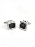 Grey Enamel Cufflinks