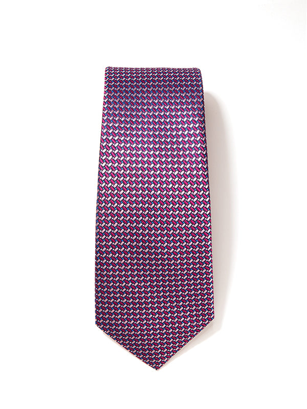 Campania Structure Dark Pink Silk Tie