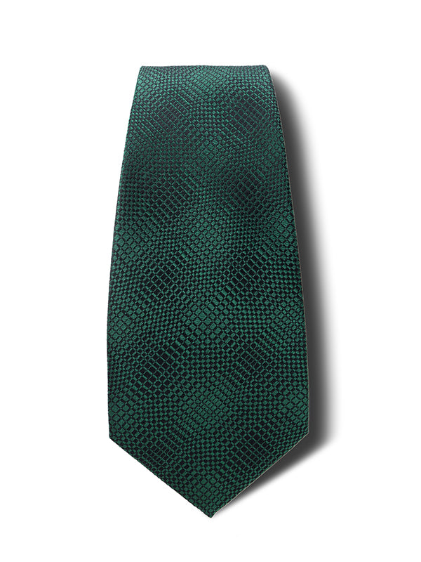Campania Structure Solid Dark Turquoise Silk Tie
