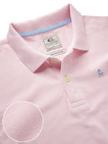 z3 Polo Garment Dyed Pink Solid Tailored Fit Casual Cotton T-Shirt