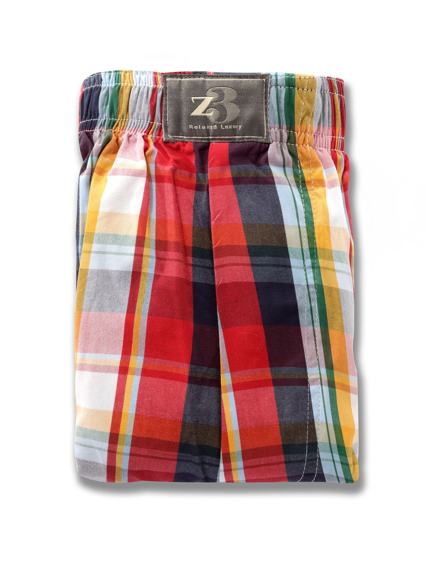 z3 Red Check Tailored Fit Cotton Boxer Shorts