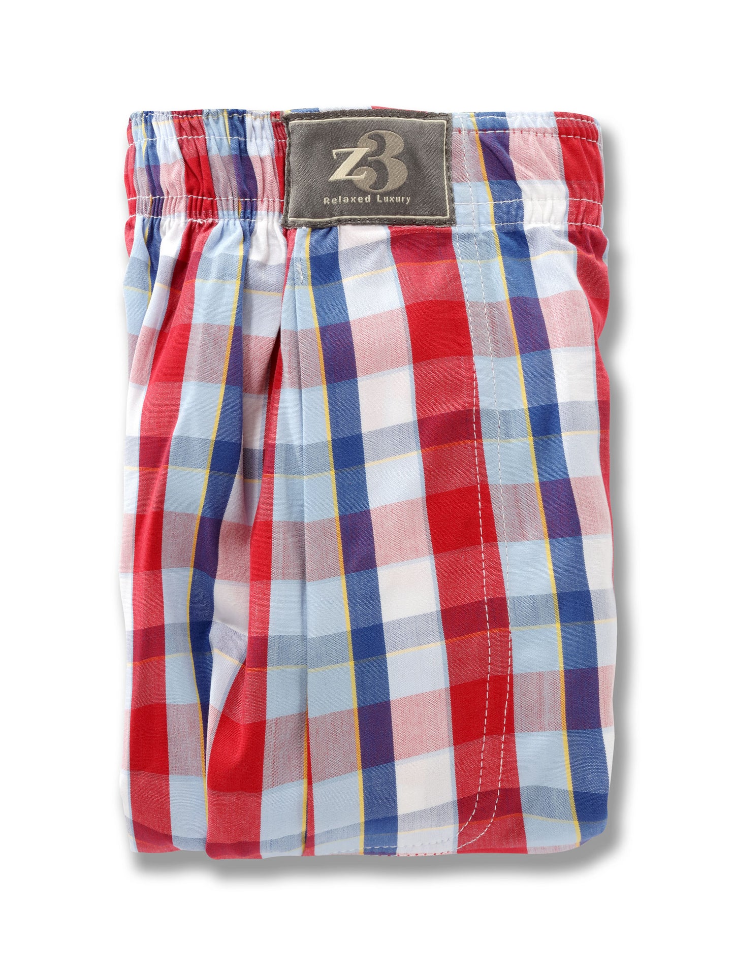 z3 Red Check Tailored Fit Cotton Boxer Shorts