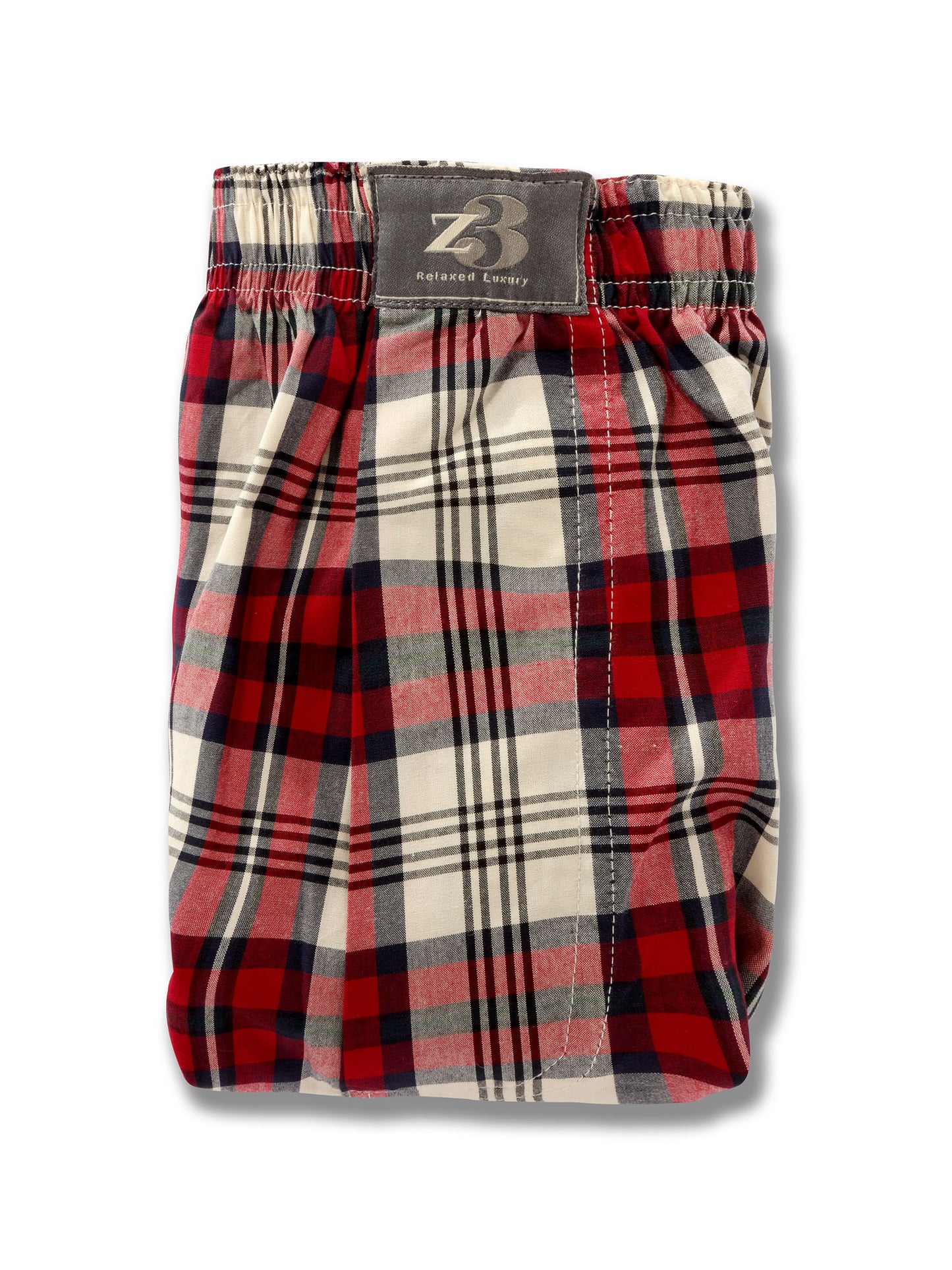z3 Red Check Tailored Fit Cotton Boxer Shorts