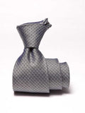 Campania Structure Black & White Silk Tie