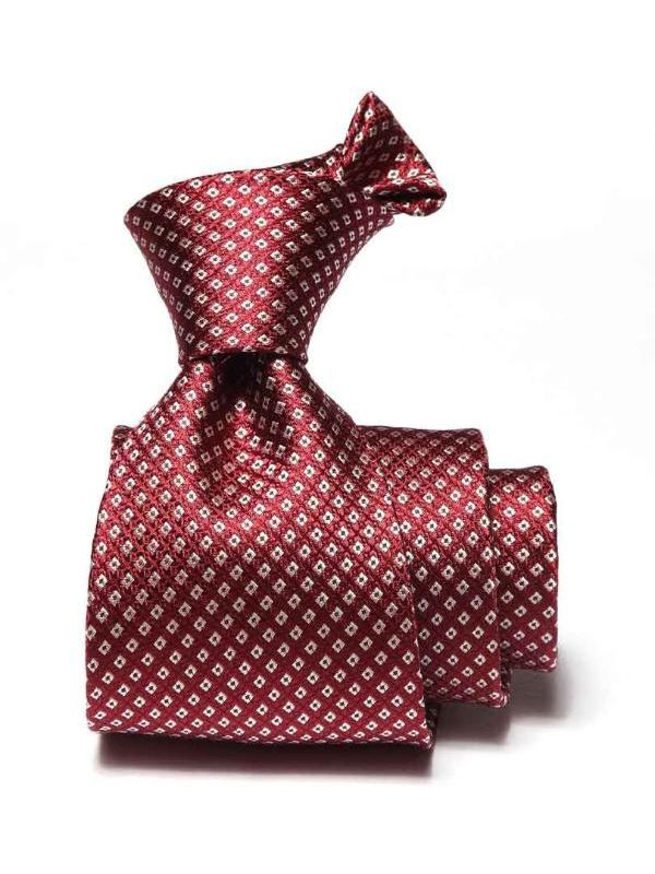 Campania Structure Dark Maroon Silk Tie