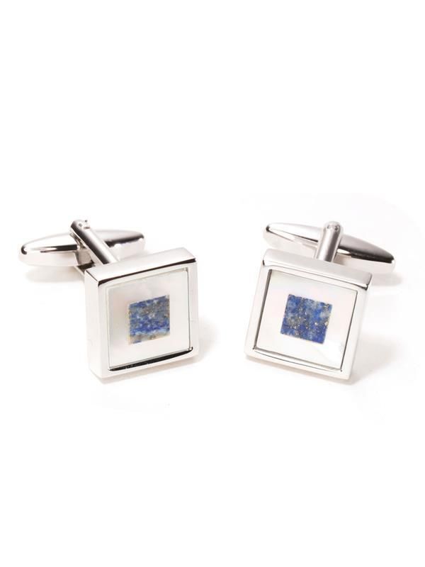 White Lapis Stone Cufflinks