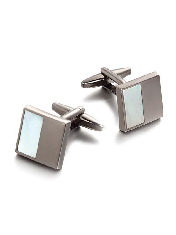 White Mother of Pearl Cufflinks