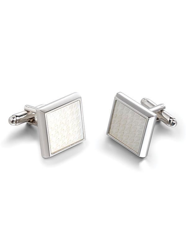 White Mother of Pearl Cufflinks
