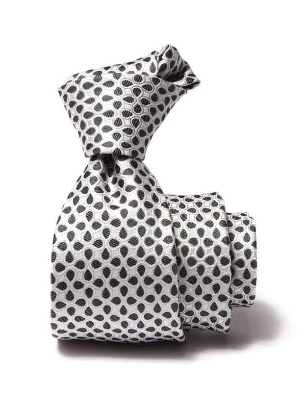 Kingscrest Minimal Medium Grey Microfibre Tie