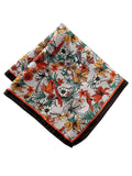 Medium Grey All Over Silk Pocket Square