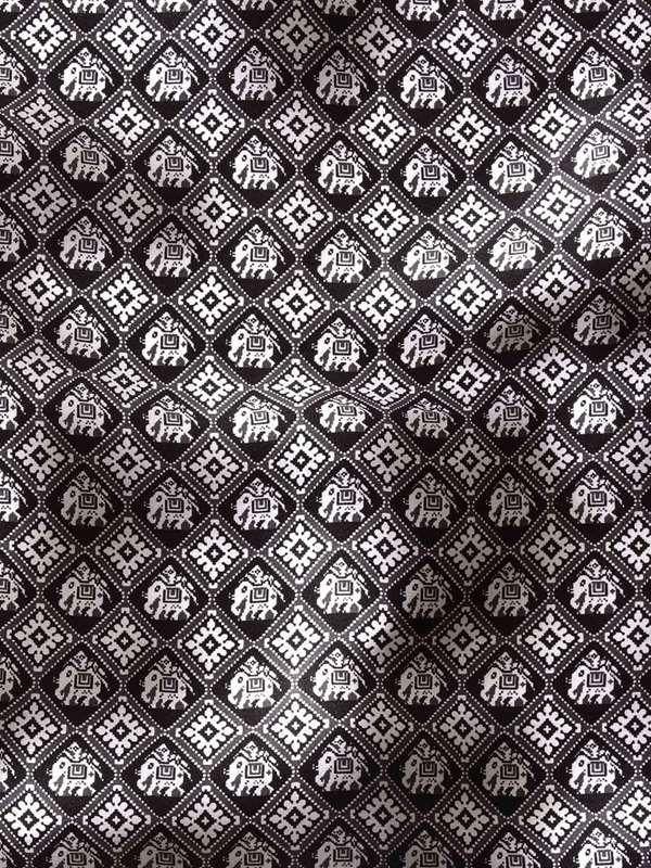 Black All Over Silk Pocket Square