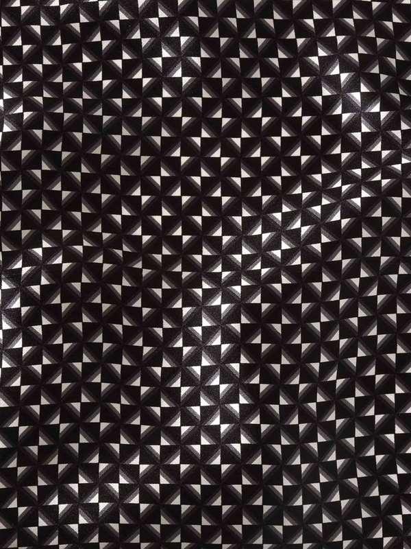 Black & White Check Silk Pocket Square