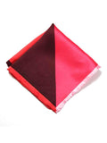 Coral/ Multi 4-in-1 Silk Pocket Square