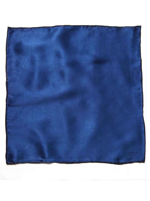 Navy/ Navy Solid Silk Pocket Square