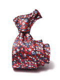 Prato All Over Dark Maroon Microfibre Tie