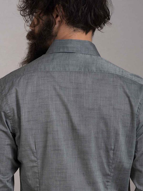 Ortakoy Green Solid Full Sleeve Single Cuff Slim Fit Party Wear Cotton Shirt