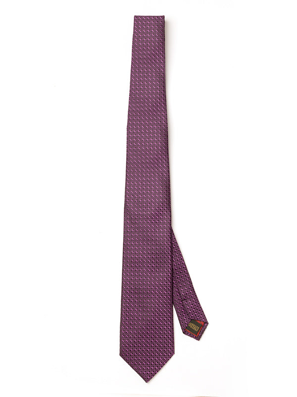 Campania Structure Dark Purple Silk Tie