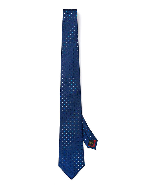 Campania Structure Navy Silk Tie