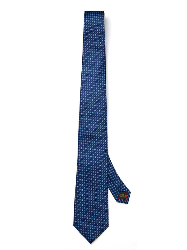 Campania Structure Navy Silk Tie
