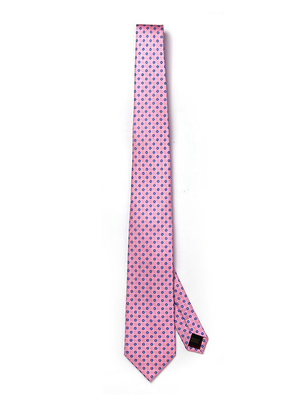 Florentine Minimal Dark Pink Silk Tie