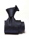 Torino All Over Navy Silk Tie