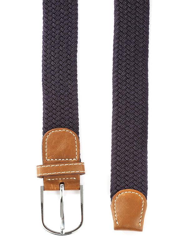 z3 Navy Braided Non-leather Belt