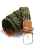 z3 Olive Braided Non-leather Belt