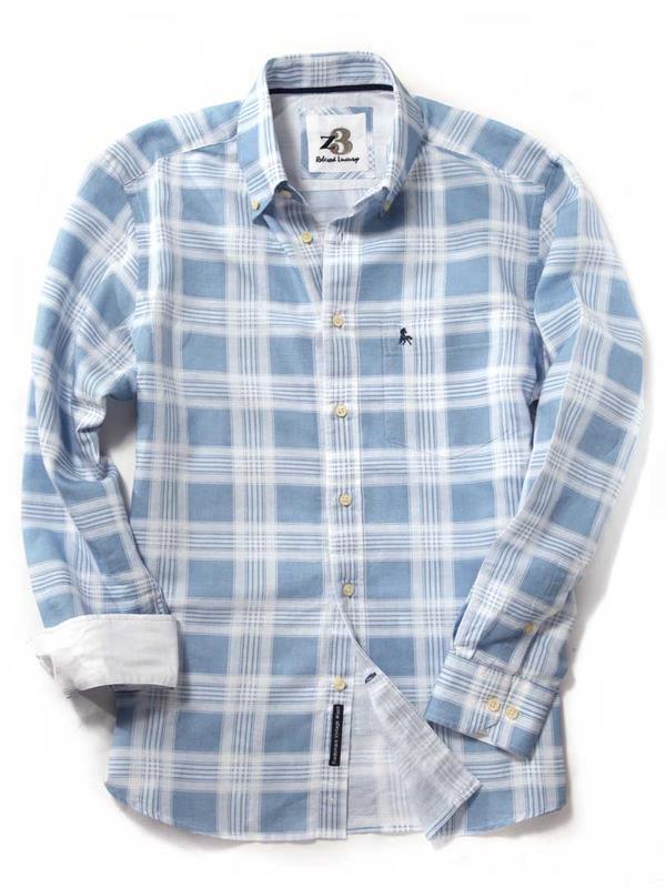 Seychelles Sky Check Linen Shirt