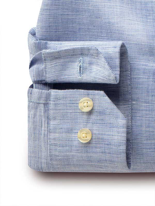 Sardinia Blue Solid Blended Shirt