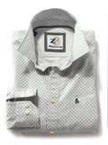 Chicha Green Printed Full sleeve single cuff Cotton Shirt
