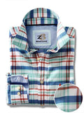 Lanikai Green Check Full sleeve single cuff Cotton Shirt