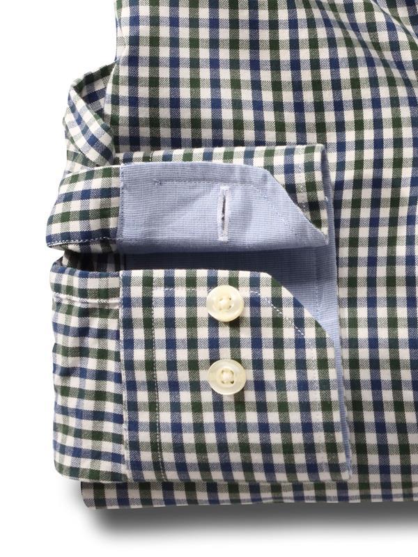 Peters Green Check Full sleeve single cuff Cotton Shirt