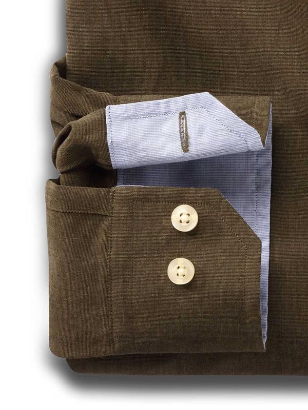 Daniel Green Solid Full sleeve single cuff Cotton Shirt