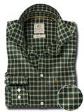 Maradona Green Check Full Sleeve Tailored Fit Casual Cotton Shirt