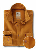 Rodeo Mustard Corduroy Full sleeve single cuff Cotton Shirt
