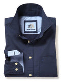 Bermuda Navy Printed Cotton Shirt