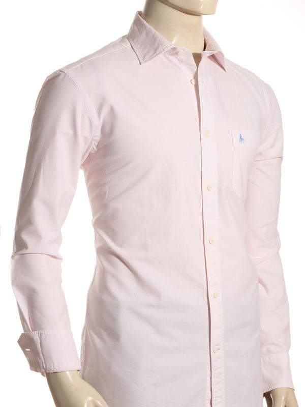 Marbella Pink Solid Full sleeve single cuff Cotton Shirt