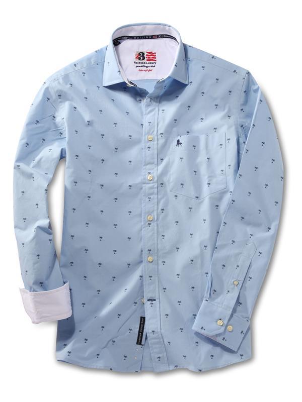 Palm Sky Printed Cotton Shirt