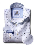 Lionel Sky Printed Full sleeve single cuff Cotton Shirt