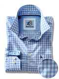 Norte Sky Check Full sleeve single cuff Cotton Shirt