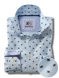 Tusker Sky Printed Full sleeve single cuff Cotton Shirt