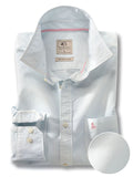 Marbella Oxford Garment Dyed Sky Full Sleeve Tailored Fit Casual Cotton Shirt