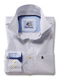 Cider White Printed Cotton Shirt