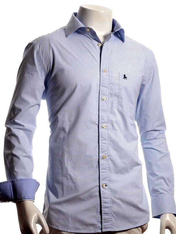 Arturo White Printed Full sleeve single cuff Cotton Shirt