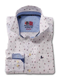 Yacht White Printed Cotton Shirt