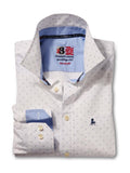 Oahu White Printed Cotton Shirt
