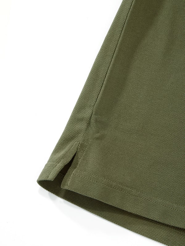 z3 Polo Garment Dyed Olive Solid Tailored Fit Casual Cotton T-Shirt
