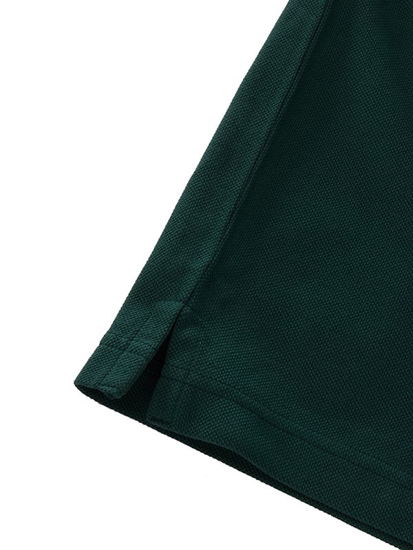 z3 Polo Garment Dyed Green Solid Tailored Fit Casual Cotton T-Shirt