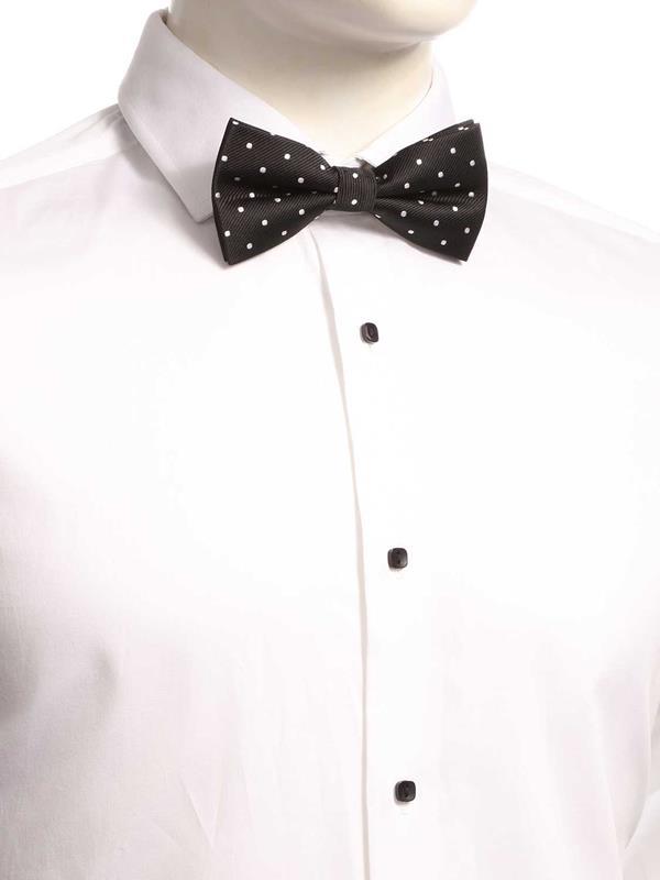 ZOD! Dotted Black Microfibre Bow Tie