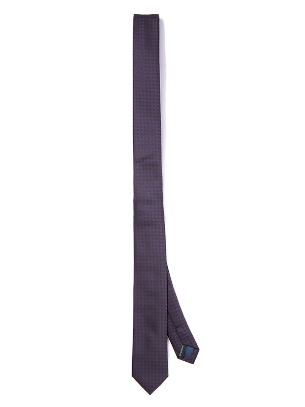 ZOD! Structure Aubergine Microfibre Tie